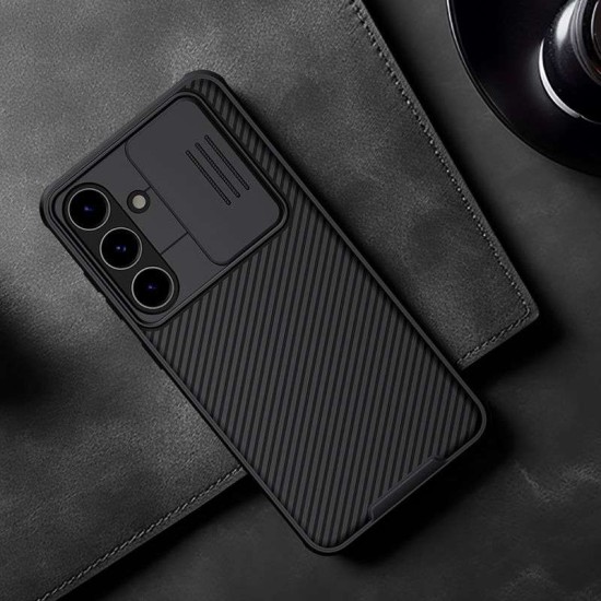 Husa Nillkin CamShield PRO pentru Samsung Galaxy S24, Neagra (Bakr, 57983118644) by www.silkase.ro