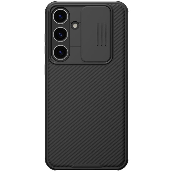 Husa Nillkin CamShield PRO pentru Samsung Galaxy S24+, Neagra Husa Nillkin CamShield PRO pentru Samsung Galaxy S24+, Neagra (Bakr, 57983118646) by www.silkase.ro