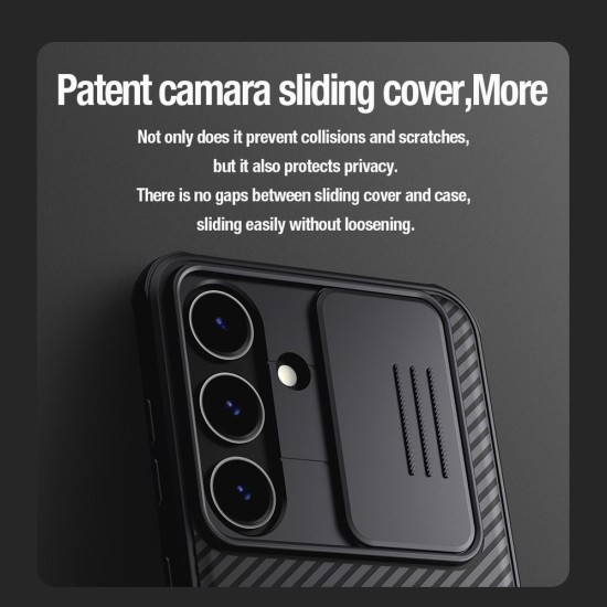 Husă Nillkin CamShield PRO Magnetic pentru Samsung Galaxy S24, Black (Bakr, 57983118648) by www.silkase.ro