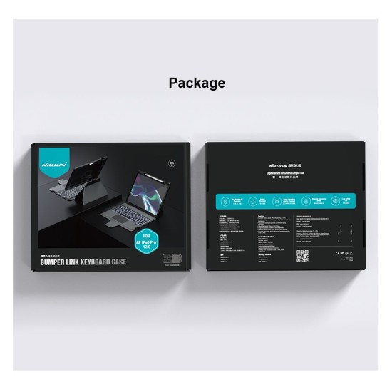 Husa cu Tastatura Iluminata Nillkin Bumper Link pentru iPad Pro 12.9 (2020-2022) si iPad Air 13 (2024-2025), Negru Husa cu Tastatura Iluminata Nillkin Bumper Link pentru iPad Pro 12.9 (2020-2022) si iPad Air 13 (2024-2025), Negru (Bakr, 57983121332) by www.silkase.ro
