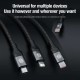 Cablu de Date Nillkin Swift Pro 3-în-1 (microUSB, Lightning, USB-C), 1.5m, Negru Cablu de Date Nillkin Swift Pro 3-în-1 (microUSB, Lightning, USB-C), 1.5m, Negru (Bakr, 57983119368) by www.silkase.ro