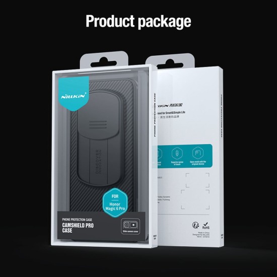 Husa Nillkin CamShield PRO pentru Honor Magic 6 Pro, Neagra Husa Nillkin CamShield PRO pentru Honor Magic 6 Pro, Neagra (Bakr, 57983120492) by www.silkase.ro