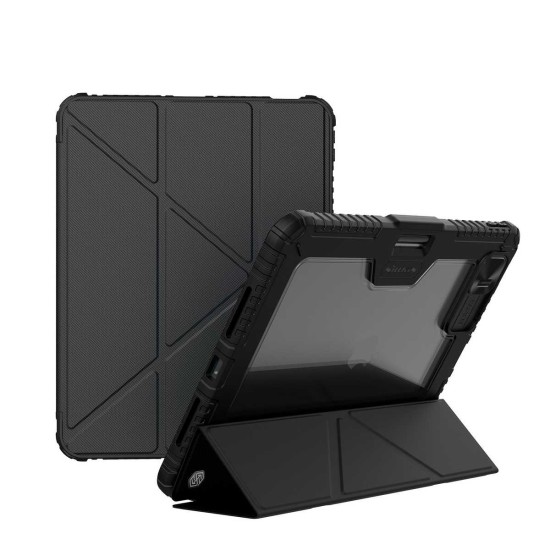 Husă Protecție Nillkin Bumper PRO cu Stand Multi-angle pentru iPad Pro 11 2024, Negru Husă Protecție Nillkin Bumper PRO cu Stand Multi-angle pentru iPad Pro 11 2024, Negru (Bakr, 57983121557) by www.silkase.ro