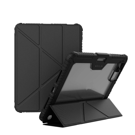 Husa Nillkin Bumper PRO Stand Multi-Angle pentru iPad Pro 12.9 / Air 13 (2024), Neagra Husa Nillkin Bumper PRO Stand Multi-Angle pentru iPad Pro 12.9 / Air 13 (2024), Neagra (Bakr, 57983121559) by www.silkase.ro