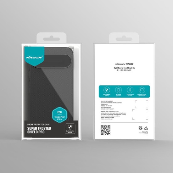 Husa Nillkin Super Frosted PRO pentru Google Pixel 9 / 9 Pro, Neagra Husa Nillkin Super Frosted PRO pentru Google Pixel 9 / 9 Pro, Neagra (Bakr, 57983121637) by www.silkase.ro