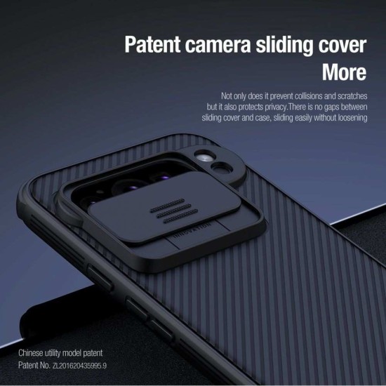 Husa Nillkin CamShield PRO pentru Google Pixel 9 Pro XL, Neagra (Bakr, 57983122971) by www.silkase.ro
