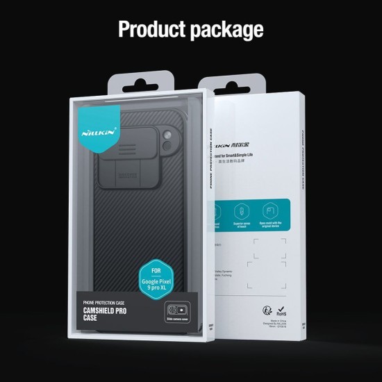 Husa Nillkin CamShield PRO pentru Google Pixel 9 Pro XL, Neagra (Bakr, 57983122971) by www.silkase.ro