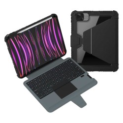 Husa cu Tastatură Nillkin Bumper Link (Iluminată) pentru iPad 10.9 (2022) / 11 (2025), Neagra