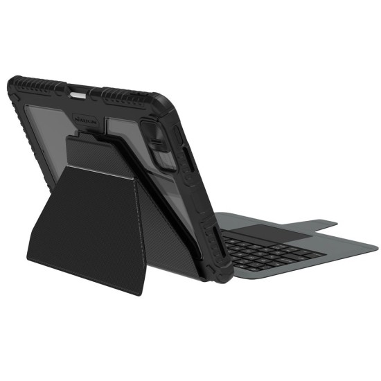Husa cu Tastatură Nillkin Bumper Link (Iluminată) pentru iPad 10.9 (2022) / 11 (2025), Neagra (Bakr, 57983121333) by www.silkase.ro