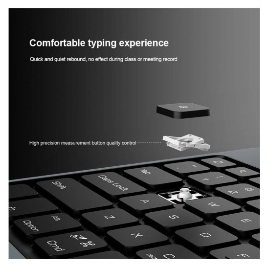 Husa cu Tastatură Nillkin Bumper Link (Iluminată) pentru iPad 10.9 (2022) / 11 (2025), Neagra (Bakr, 57983121333) by www.silkase.ro