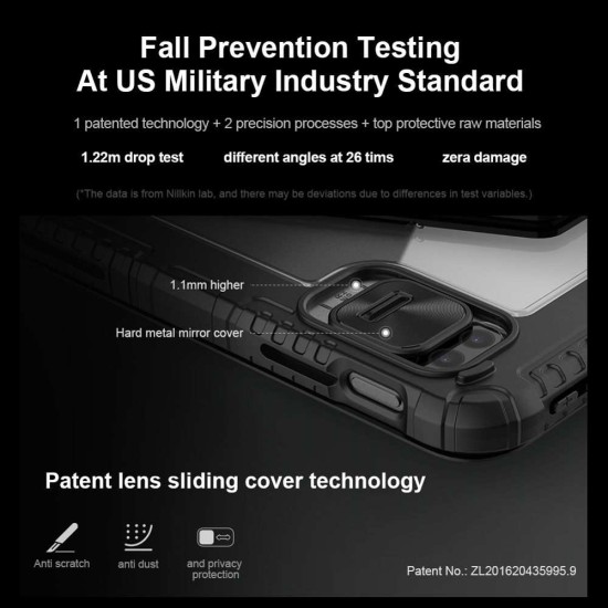 Husa cu Tastatură Nillkin Bumper Link (Iluminată) pentru iPad 10.9 (2022) / 11 (2025), Neagra (Bakr, 57983121333) by www.silkase.ro