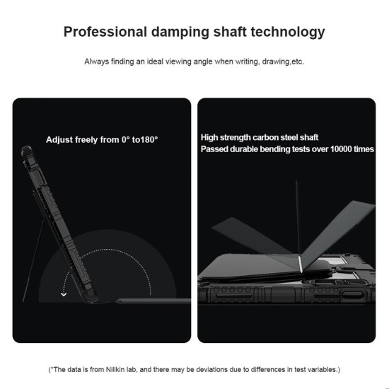 Husa cu Tastatură Nillkin Bumper Link (Iluminată) pentru iPad 10.9 (2022) / 11 (2025), Neagra (Bakr, 57983121333) by www.silkase.ro