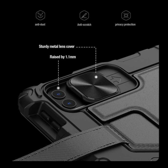 Husa cu Tastatură Nillkin Bumper GO (Iluminată) pentru iPad Air 4/5 / Pro 11 (2020-2022), Neagra (Bakr, 57983121330) by www.silkase.ro