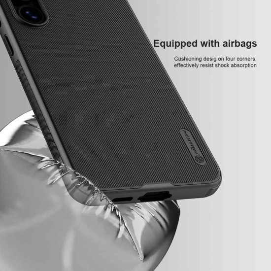 Husa Nillkin Super Frosted PRO Magnetică (MagSafe) pentru Samsung Galaxy S25 FE, Neagra (Bakr, 57983122974) by www.silkase.ro