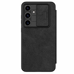 Husa Nillkin Qin Book PRO (Piele) pentru Samsung Galaxy S24 FE, Neagra