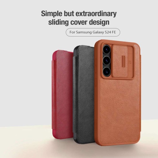 Husa Nillkin Qin Book PRO (Piele) pentru Samsung Galaxy S24 FE, Neagra Husa Nillkin Qin Book PRO (Piele) pentru Samsung Galaxy S24 FE, Neagra (Bakr, 57983123473) by www.silkase.ro