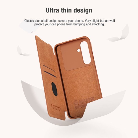 Husa Nillkin Qin Book PRO (Piele) pentru Samsung Galaxy S24 FE, Neagra Husa Nillkin Qin Book PRO (Piele) pentru Samsung Galaxy S24 FE, Neagra (Bakr, 57983123473) by www.silkase.ro