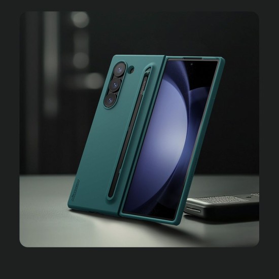 Husa Nillkin Flex Pure Fold S Pen Cover pentru Samsung Galaxy Z Fold 6, Light Green (Bakr, 57983121793) by www.silkase.ro