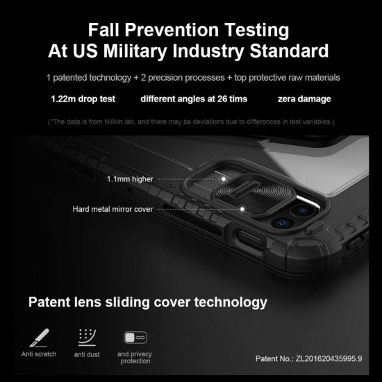 Husa cu Tastatură Nillkin Bumper Link (Iluminată) pentru iPad Pro 11 (2024), Neagra (Bakr, 57983122915) by www.silkase.ro