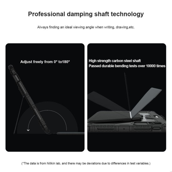 Husa cu Tastatură Nillkin Bumper Link (Iluminată) pentru iPad Pro 11 (2024), Neagra (Bakr, 57983122915) by www.silkase.ro
