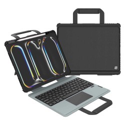 Husa cu Tastatură Nillkin Bumper GO (Iluminată) pentru iPad Pro 13 (2024), Neagra