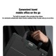 Husa cu Tastatură Nillkin Bumper GO (Iluminată) pentru iPad Pro 13 (2024), Neagra (Bakr, 57983122801) by www.silkase.ro