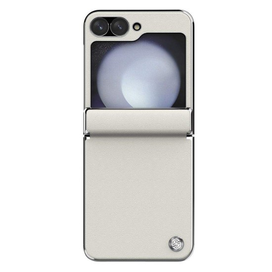 Husa Nillkin CamShield Flip pentru Samsung Galaxy Z Flip 6 / 7 FE, Alba (Bakr, 57983127429) by www.silkase.ro