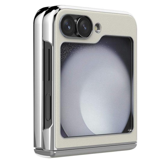 Husa Nillkin CamShield Flip pentru Samsung Galaxy Z Flip 6 / 7 FE, Alba (Bakr, 57983127429) by www.silkase.ro
