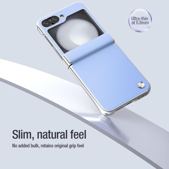Husa Nillkin CamShield Flip pentru Samsung Galaxy Z Flip 6 / 7 FE, Alba (Bakr, 57983127429) by www.silkase.ro