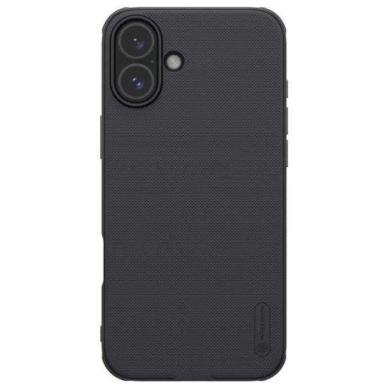 Husa Nillkin Super Frosted PRO pentru Apple iPhone 16, Neagra (Bakr, 57983122111) by www.silkase.ro