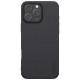 Husa Nillkin Super Frosted PRO pentru Apple iPhone 16 Pro, Neagra (Bakr, 57983122115) by www.silkase.ro