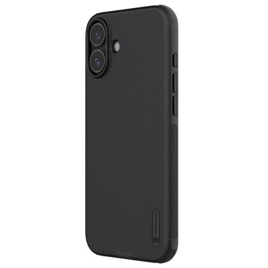 Husa Nillkin Super Frosted PRO Magnetic pentru Apple iPhone 16, Black (Bakr, 57983122121) by www.silkase.ro
