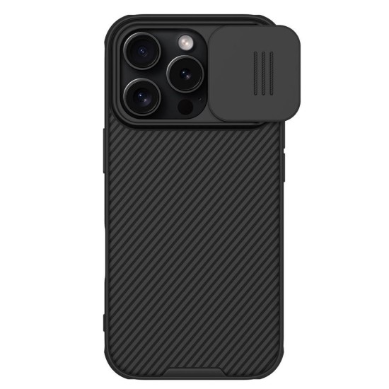 Husa Nillkin CamShield PRO pentru iPhone 16 Pro, Neagra Husa Nillkin CamShield PRO pentru iPhone 16 Pro, Neagra (Bakr, 57983122091) by www.silkase.ro