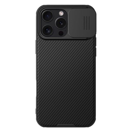 Husa Nillkin CamShield PRO pentru iPhone 16 Pro Max, Neagra Husa Nillkin CamShield PRO pentru iPhone 16 Pro Max, Neagra (Bakr, 57983122095) by www.silkase.ro