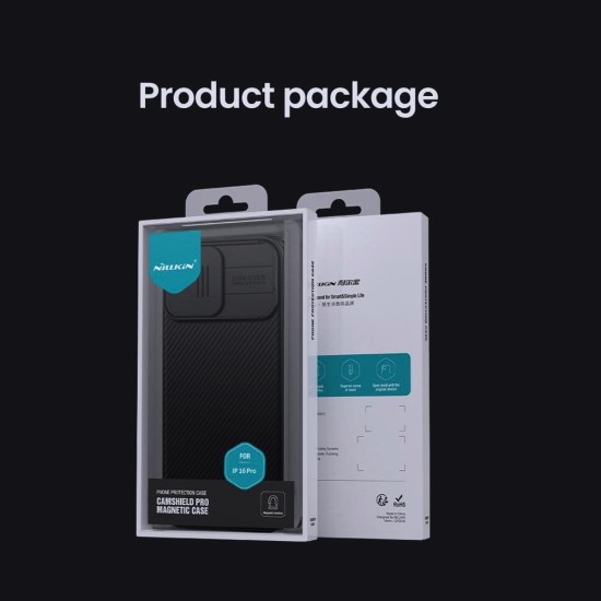 Husa Nillkin CamShield PRO Magnetică (MagSafe) pentru iPhone 16 Pro, Neagra Husa Nillkin CamShield PRO Magnetică (MagSafe) pentru iPhone 16 Pro, Neagra (Bakr, 57983122103) by www.silkase.ro