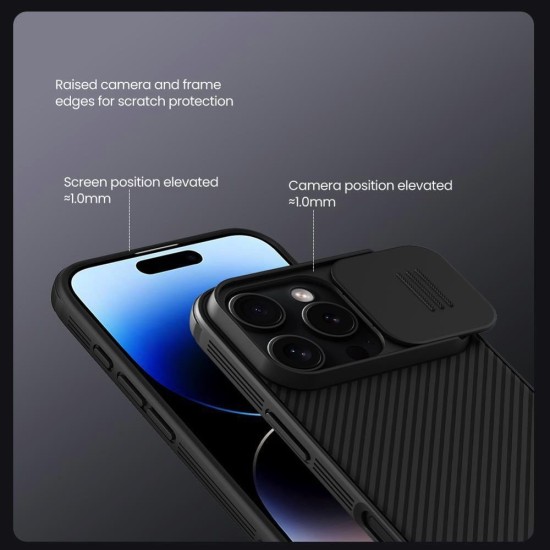 Husa Nillkin CamShield PRO Magnetică (MagSafe) pentru iPhone 16 Pro, Neagra Husa Nillkin CamShield PRO Magnetică (MagSafe) pentru iPhone 16 Pro, Neagra (Bakr, 57983122103) by www.silkase.ro