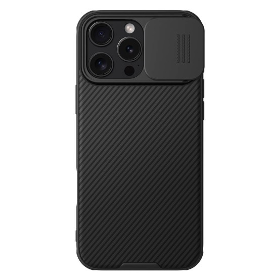 Husa Nillkin CamShield PRO Magnetic pentru Apple iPhone 16 Pro Max, Black (Bakr, 57983122105) by www.silkase.ro