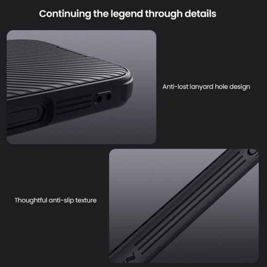 Husa Nillkin CamShield PRO Magnetic pentru Apple iPhone 16 Pro Max, Black (Bakr, 57983122105) by www.silkase.ro