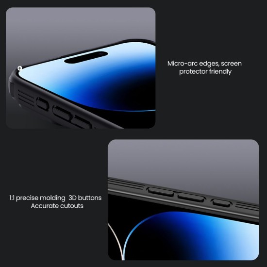 Husa Nillkin CamShield PRO Magnetic pentru Apple iPhone 16 Pro Max, Black (Bakr, 57983122105) by www.silkase.ro