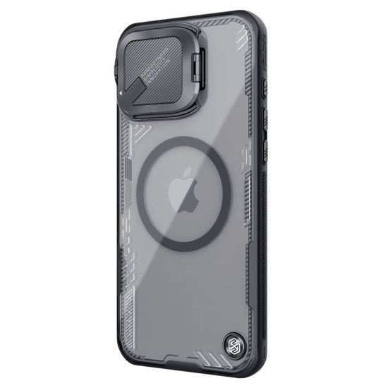 Husa Nillkin Iceblade Prop Magnetică (MagSafe) pentru Apple iPhone 16 Pro, Neagra (Bakr, 57983122083) by www.silkase.ro