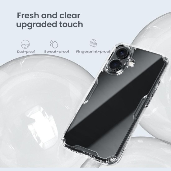 Husa Nillkin Nature TPU PRO pentru Apple iPhone 16, Transparentă (Bakr, 57983122070) by www.silkase.ro