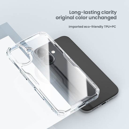 Husa Nillkin Nature TPU PRO pentru Apple iPhone 16, Transparentă (Bakr, 57983122070) by www.silkase.ro
