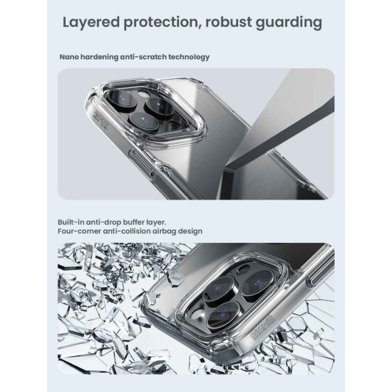Husa Nillkin Nature TPU PRO pentru Apple iPhone 16 Pro, Transparentă (Bakr, 57983122072) by www.silkase.ro
