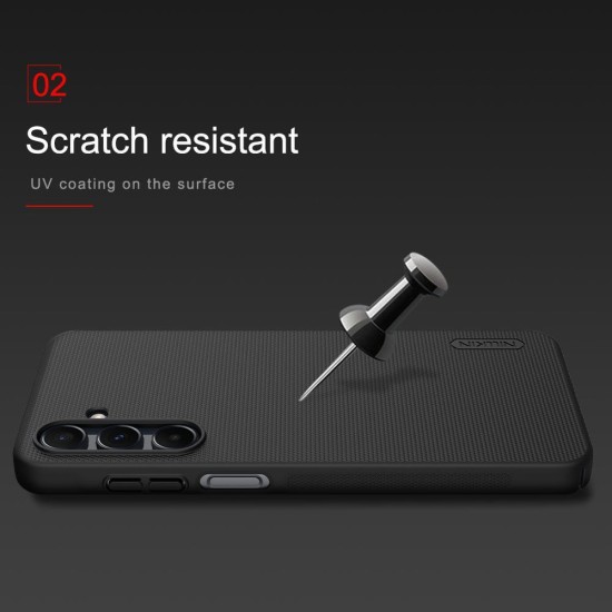 Husa Nillkin Super Frosted pentru Samsung Galaxy A16 4G/5G, Neagra (Bakr, 57983123637) by www.silkase.ro