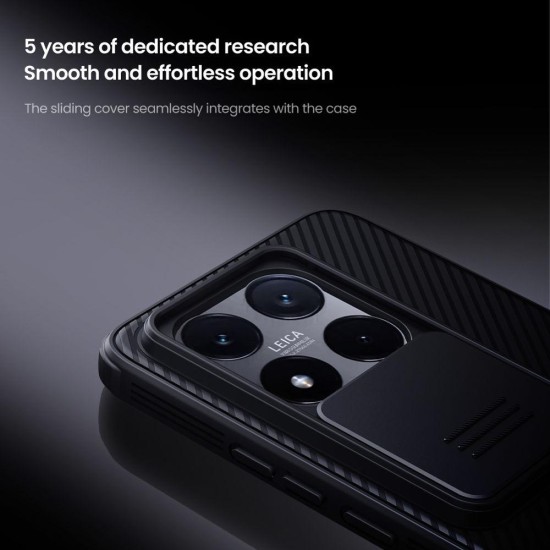 Husa Nillkin CamShield PRO pentru Xiaomi 14T, Neagra (Bakr, 57983123540) by www.silkase.ro