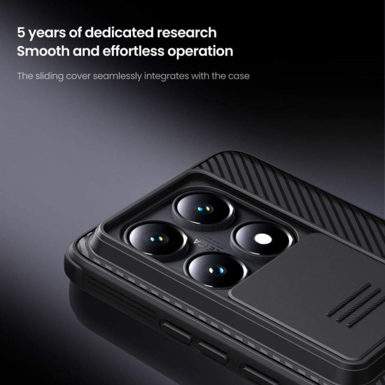 Husa Nillkin CamShield PRO pentru Xiaomi 14T Pro, Neagra Husa Nillkin CamShield PRO pentru Xiaomi 14T Pro, Neagra (Bakr, 57983123539) by www.silkase.ro