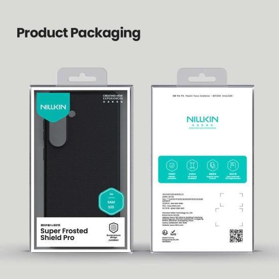 Husa Nillkin Super Frosted PRO pentru Samsung Galaxy S25, Neagra Husa Nillkin Super Frosted PRO pentru Samsung Galaxy S25, Neagra (Bakr, 57983123998) by www.silkase.ro