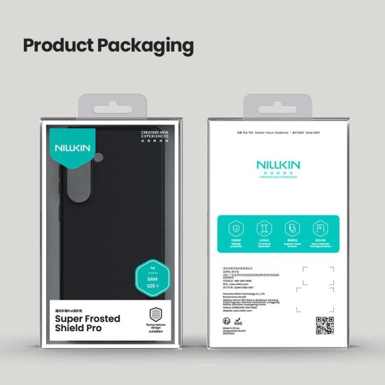 Husa Nillkin Super Frosted PRO pentru Samsung Galaxy S25+, Verde Închis (Bakr, 57983124003) by www.silkase.ro