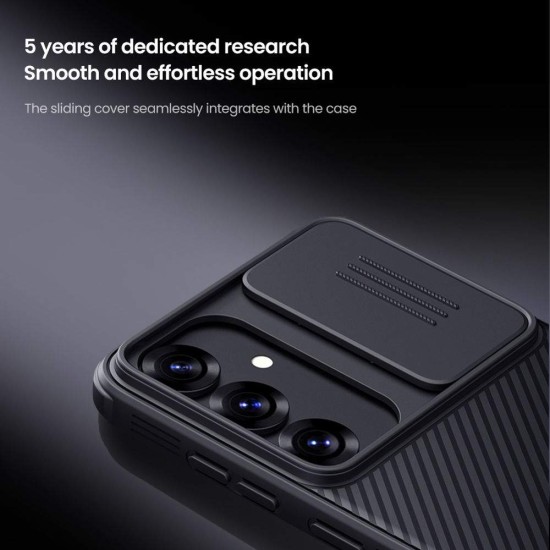 Husa Nillkin CamShield PRO pentru Samsung Galaxy S25, Neagra (Bakr, 57983123992) by www.silkase.ro