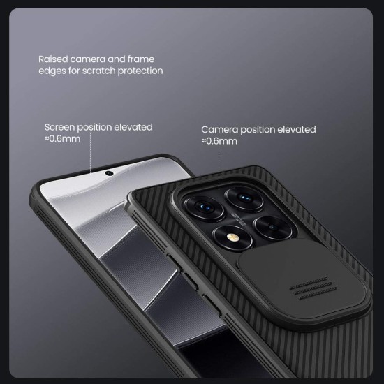 Husa Nillkin CamShield PRO pentru Xiaomi Redmi Note 14 Pro 5G / Poco X7 5G, Neagra Husa Nillkin CamShield PRO pentru Xiaomi Redmi Note 14 Pro 5G / Poco X7 5G, Neagra (Bakr, 57983124941) by www.silkase.ro